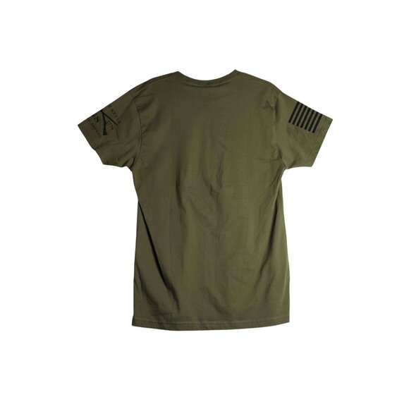 Grunt Style Olive Green Grumpy Old Vet Tee Shirt Mens Large - Picture 3 of 4